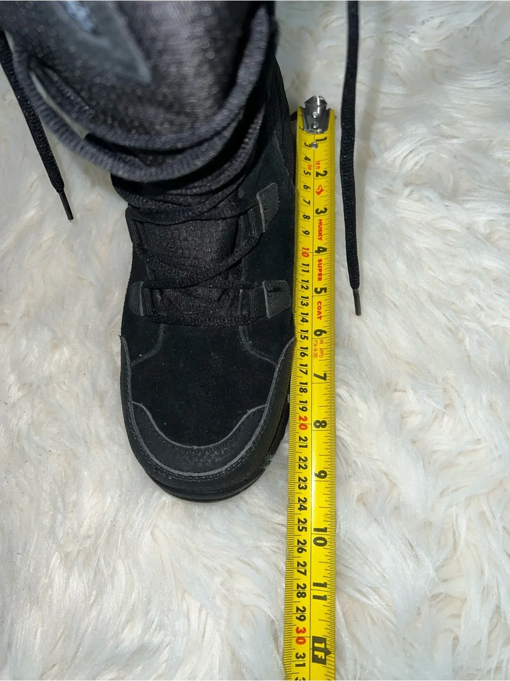 Columbia Women’s Waterproof Snow Boots - Black Suede & Faux Fur Size 6